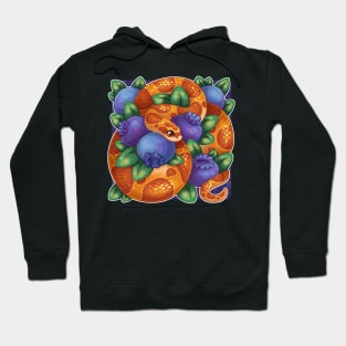 Snake and blueberry Hoodie